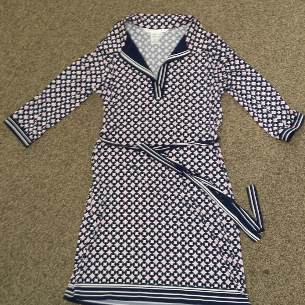Geometric Print Sheath Dress